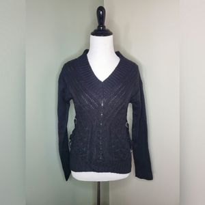 No Boundaries knit v-neck sweater